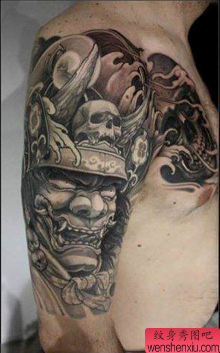 推荐一幅个性的般若武士纹身图案