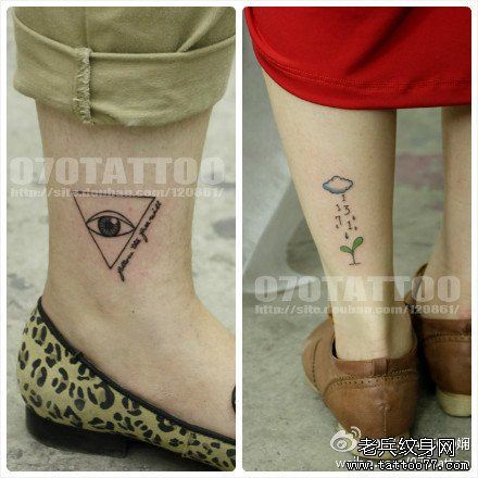 一幅简洁的上帝之眼纹身图案