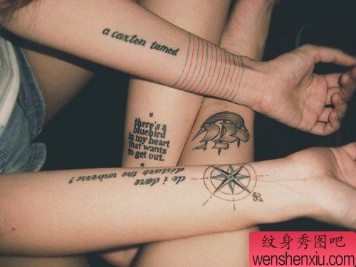 小清新手部创意图腾文身作品