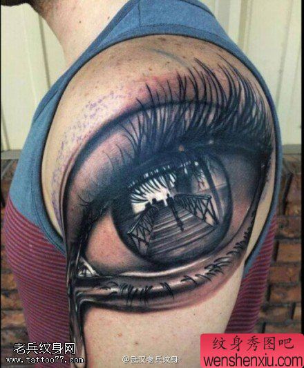文身秀图吧推荐一组眼睛文身作品
