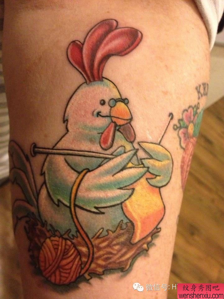 一组tattoo十二生肖の鸡文身作品由文身分享