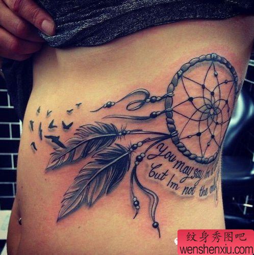 捕捉最美好的梦的捕梦网文身作品由文身分享