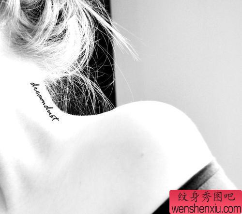 文身秀图吧分享一组字母文身作品