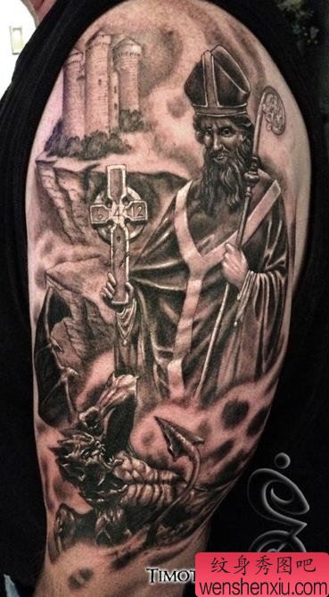 大臂欧美文身作品