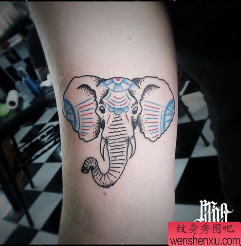 文身秀图吧推荐一幅手臂线条象文身作品