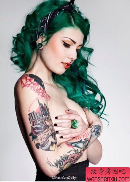 tattoo girl文身作品