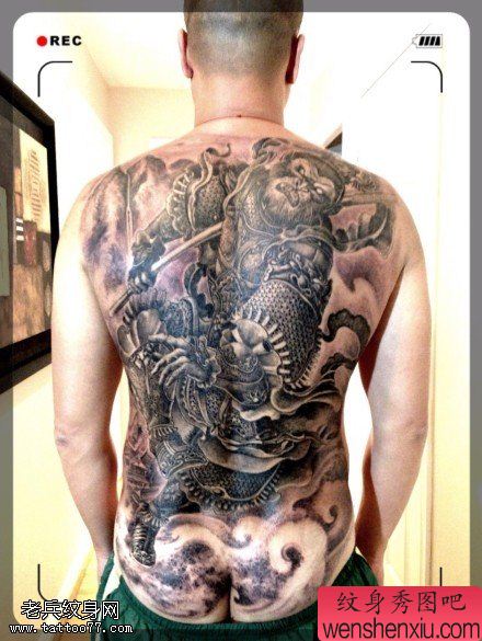 文身秀图吧推荐一幅满背孙悟空文身作品