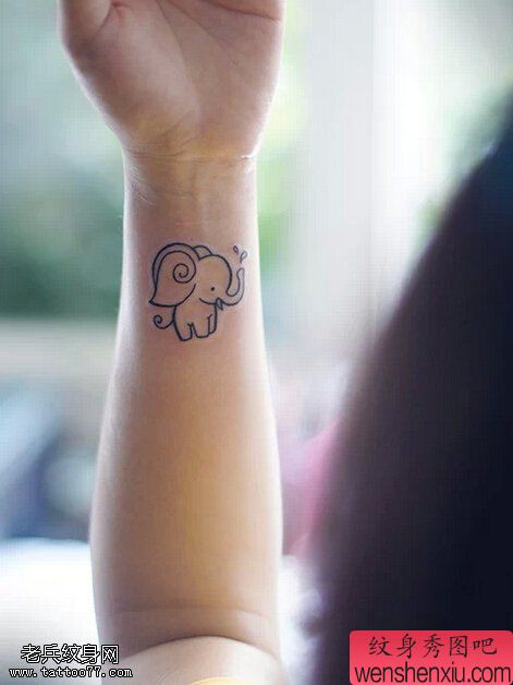 手臂萌象文身作品由文身分享