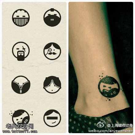 脚踝小清新文身作品由文身秀图吧分享