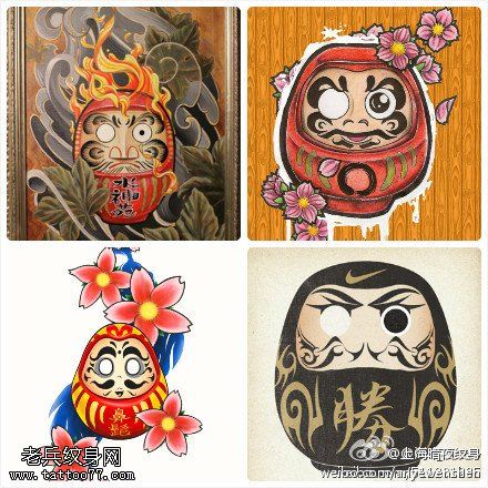 小达摩文身作品