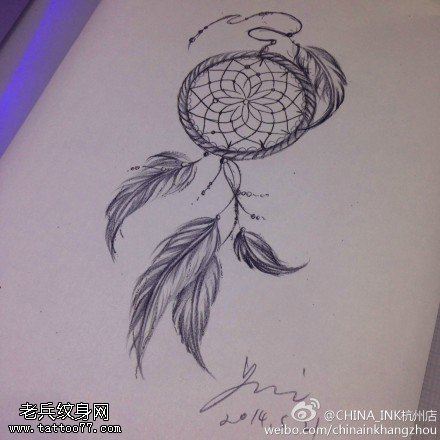 捕梦网文身图片由文身秀图吧分享