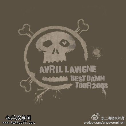 文身推荐一幅骷髅文身作品