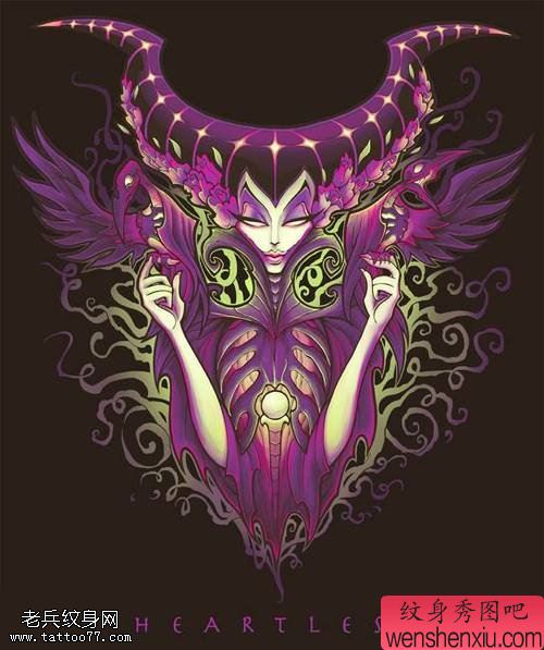 一幅很屌的文身手稿作品由文身馆分享