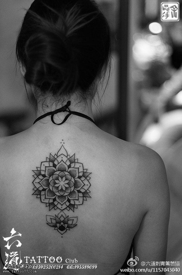 灵魂之魂点刺魂之座：点刺梵花纹身图片