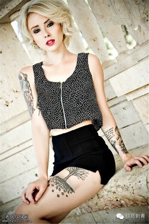 生命之树经典纹身由纹身秀图吧提供