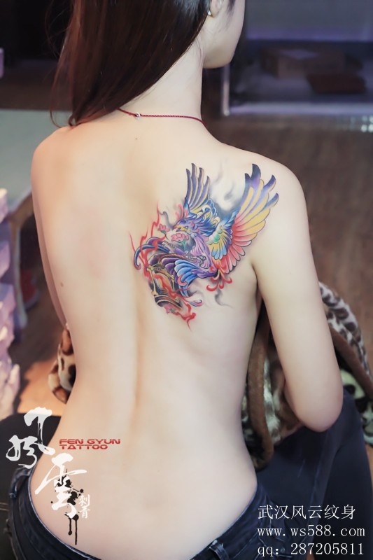 美女右后肩的凤凰刺青缩略频道推荐图