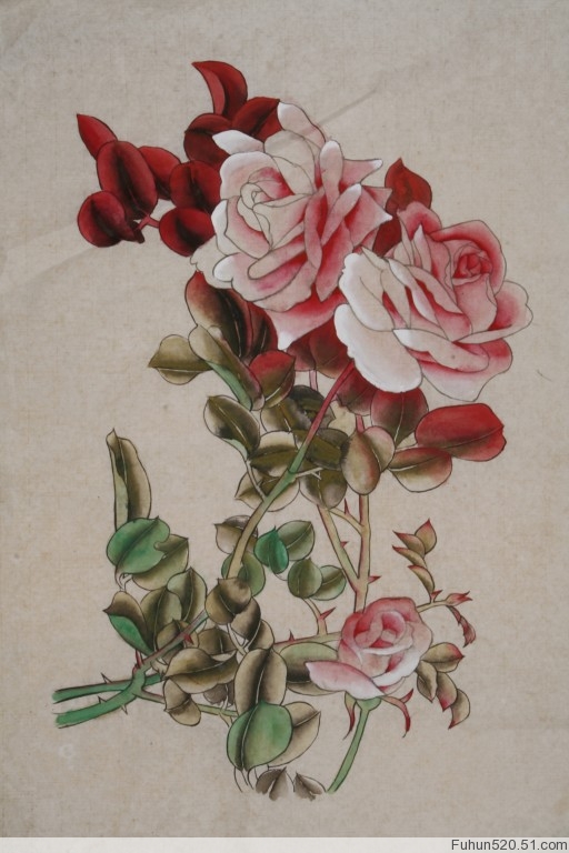 牡丹纹身图案：牡丹花纹身图案