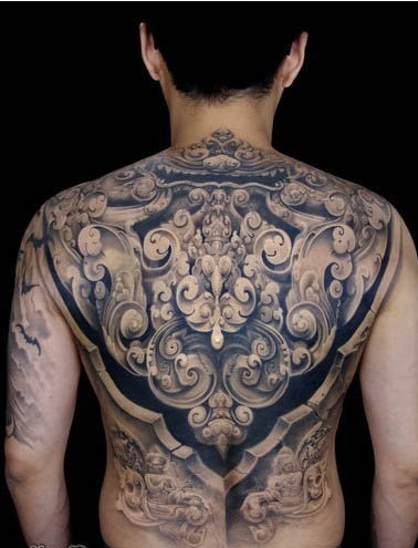 满背纹身图案