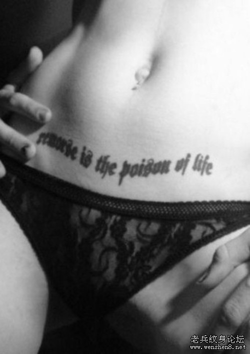 超时尚经典女人纹身图案