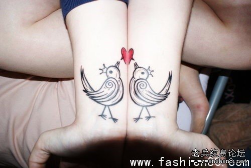 纹身图案之手臂情侣纹身图案（经典）
