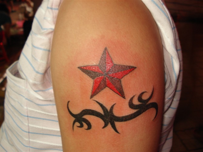 芜湖杰刺青纹身秀图吧作品:手臂纹身图案