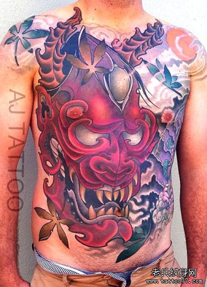 推荐一款霸气般若纹身作品