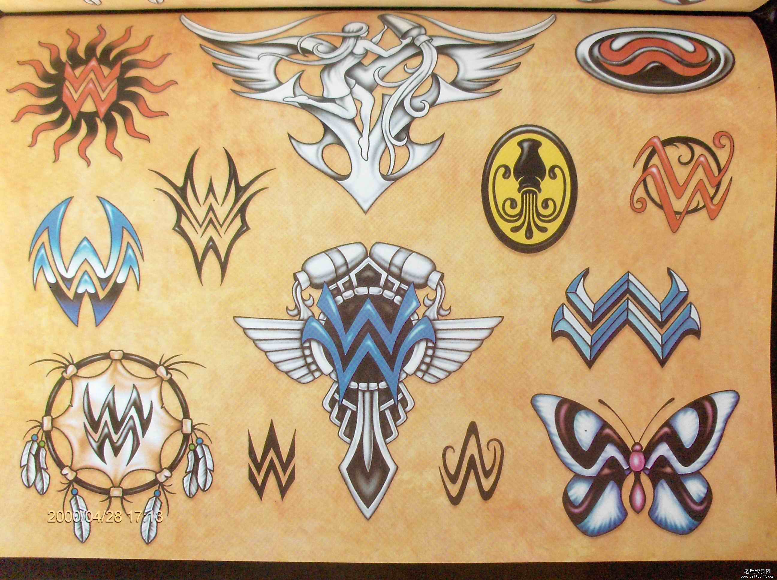 为大家一款星座纹身图案