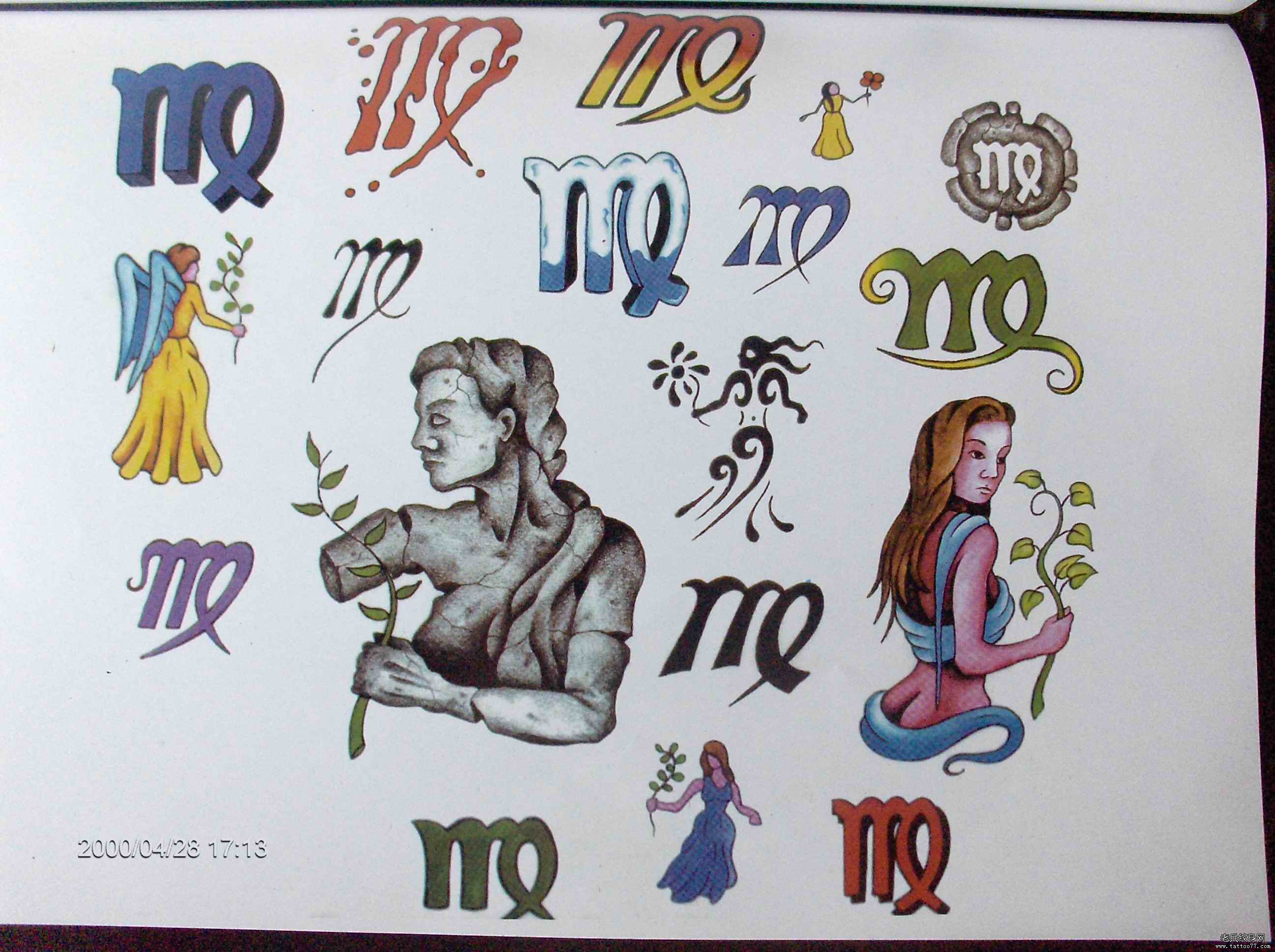 一款漂亮的星座纹身图片