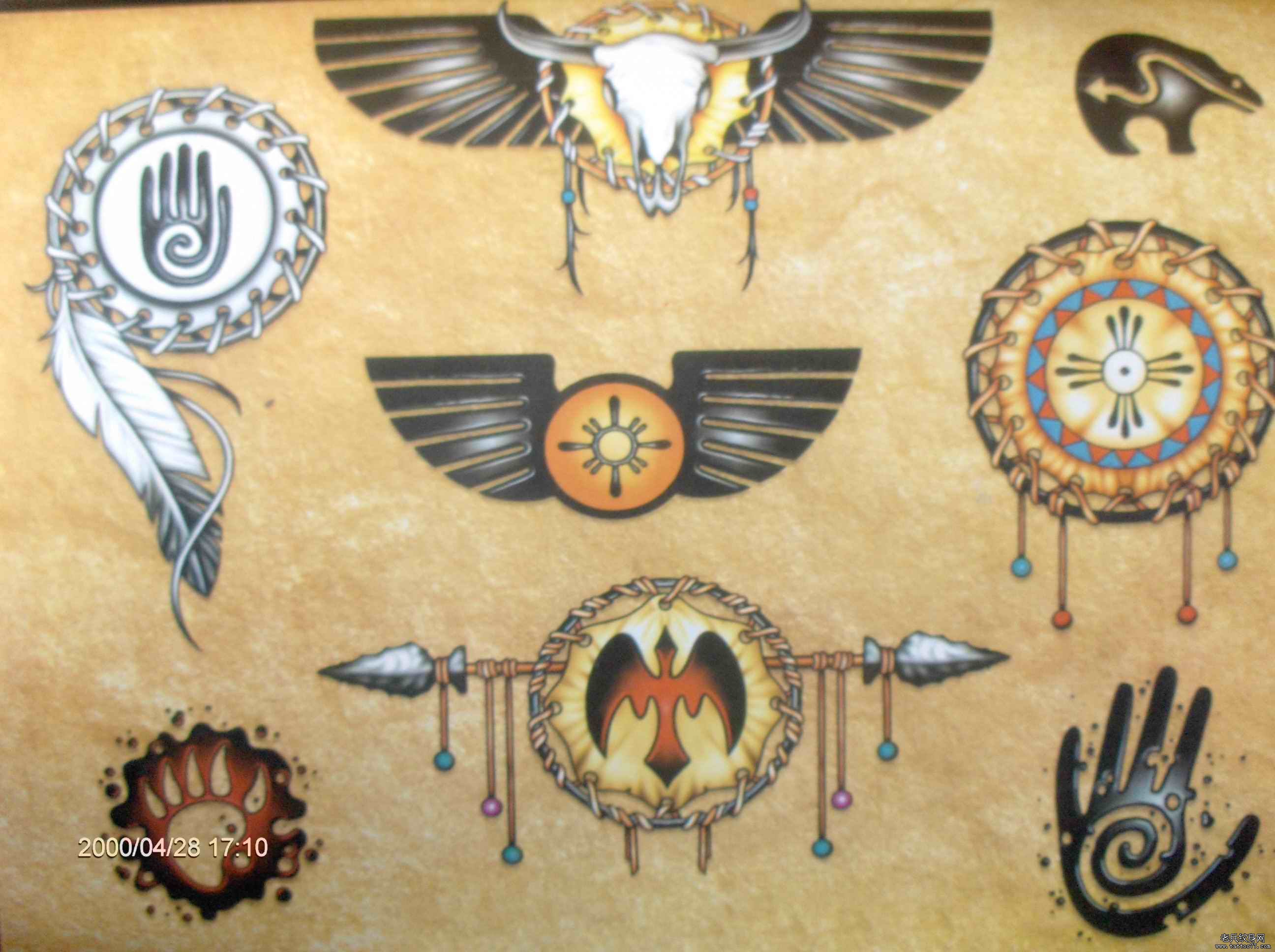 推荐一款漂亮的翅膀纹身图案