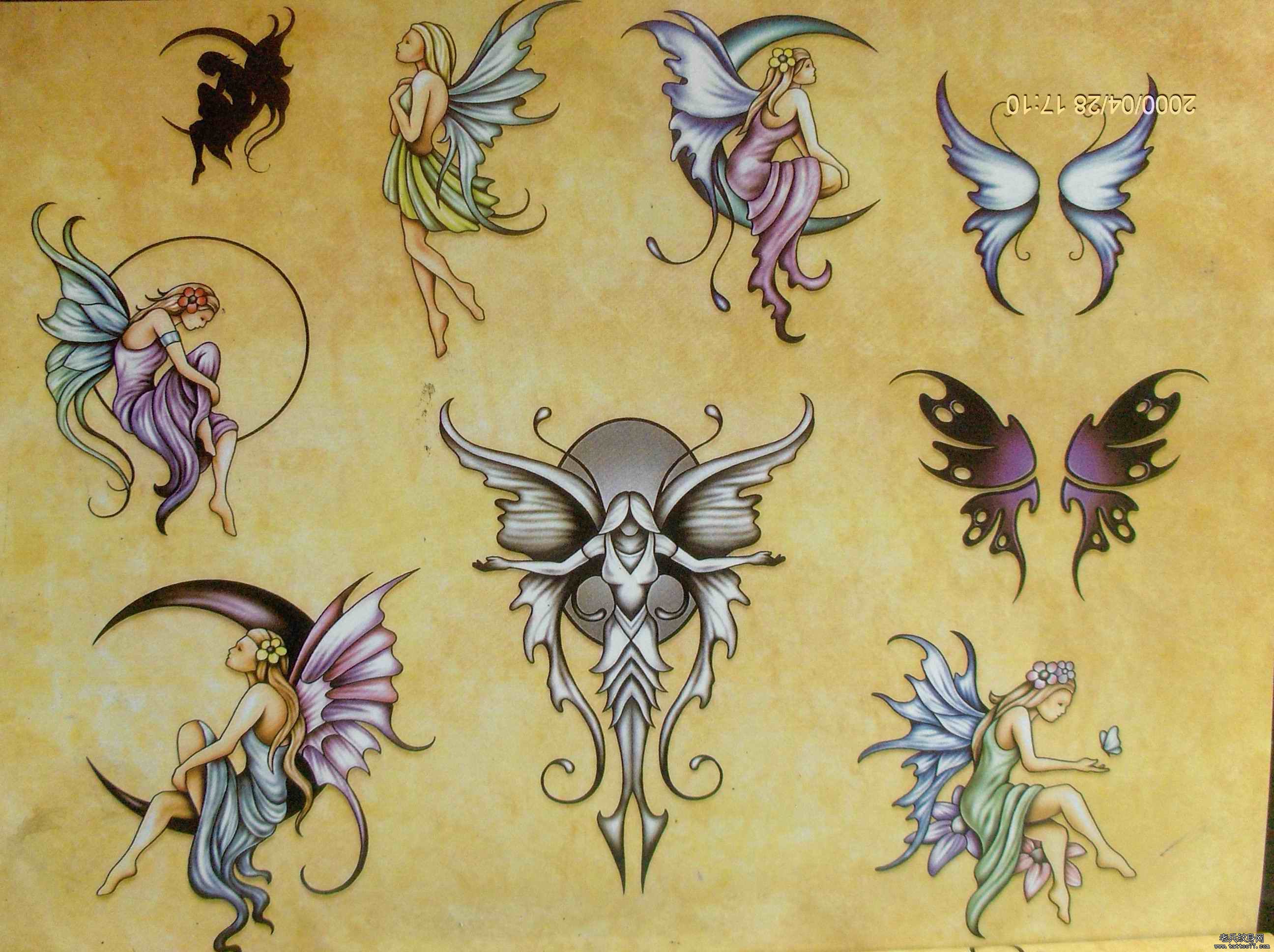 推荐一款精灵纹身图案