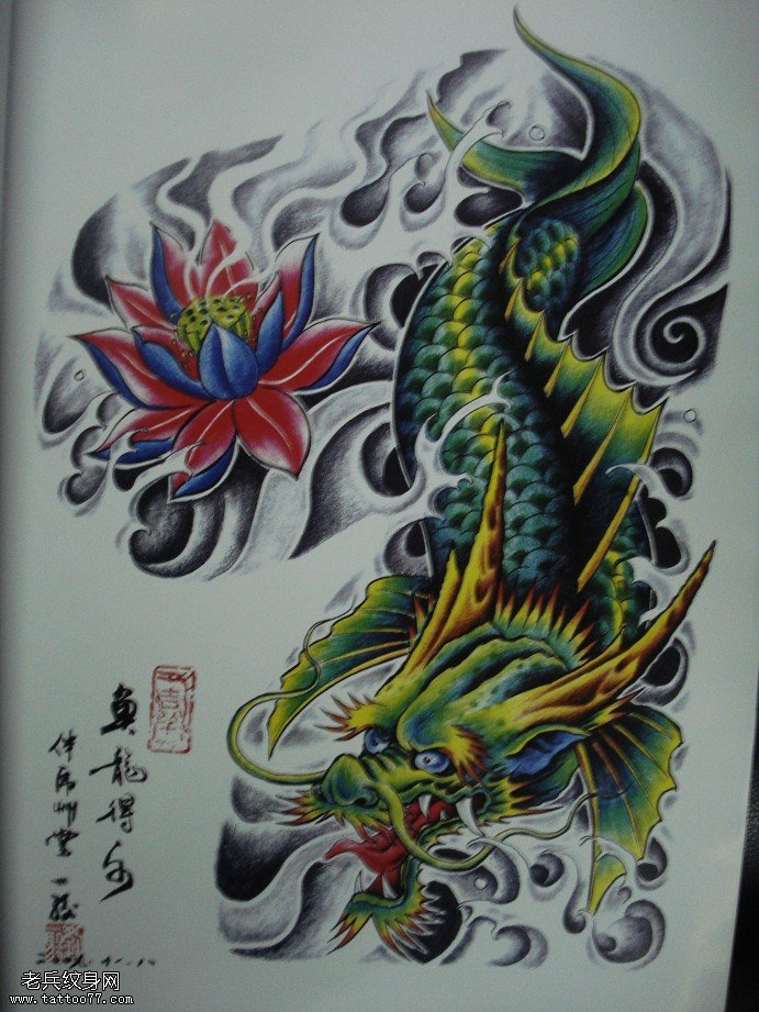 一款半胛纹身图案为大家推荐