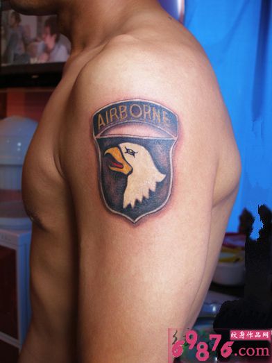 101空降师微章个性纹身