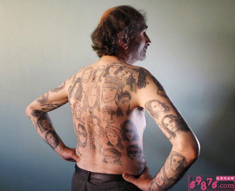 纹身达人人物肖像个性纹身