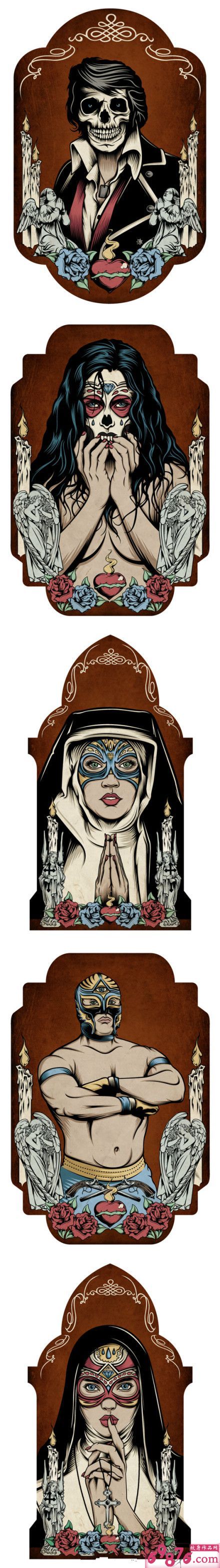 另类艺术纹身手稿高清图图片