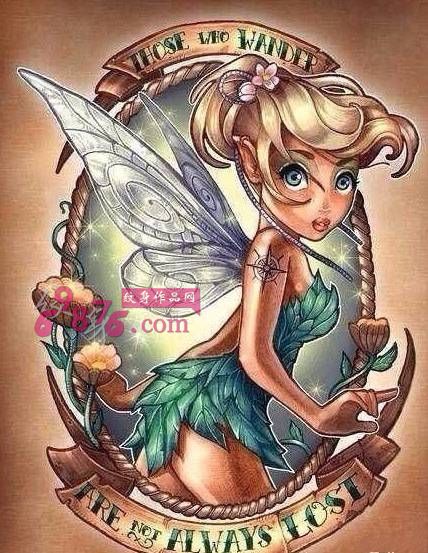 花仙子公主纹身手稿图片