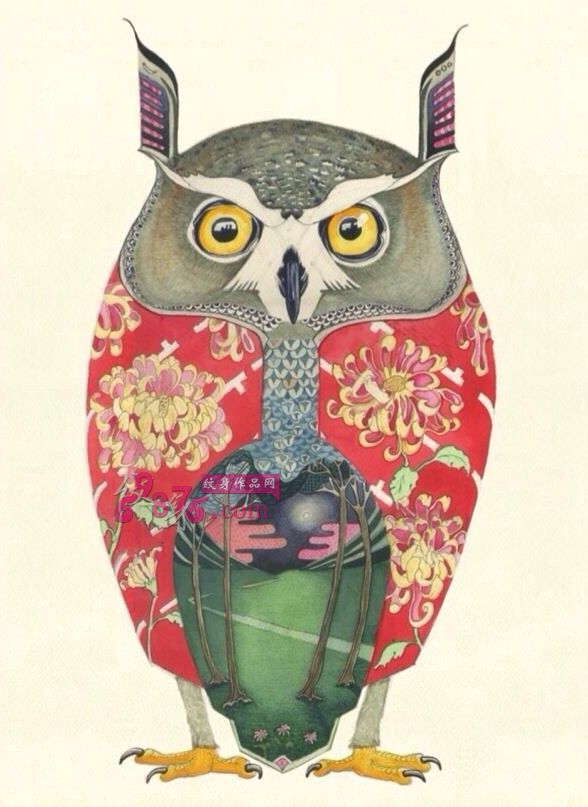 动物插画艺术纹身手稿图片