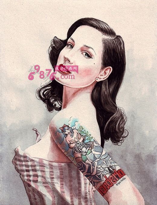 艺术明星插画纹身手稿图片