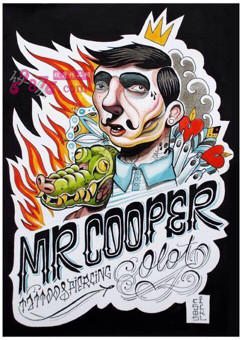 创意插画涂鸦纹身手稿图片