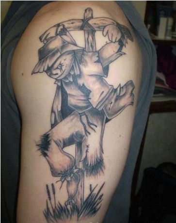 手臂超酷耶稣十字架纹身手稿图欣赏图片