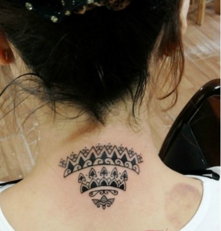 　可爱时尚女生纹身图案图片