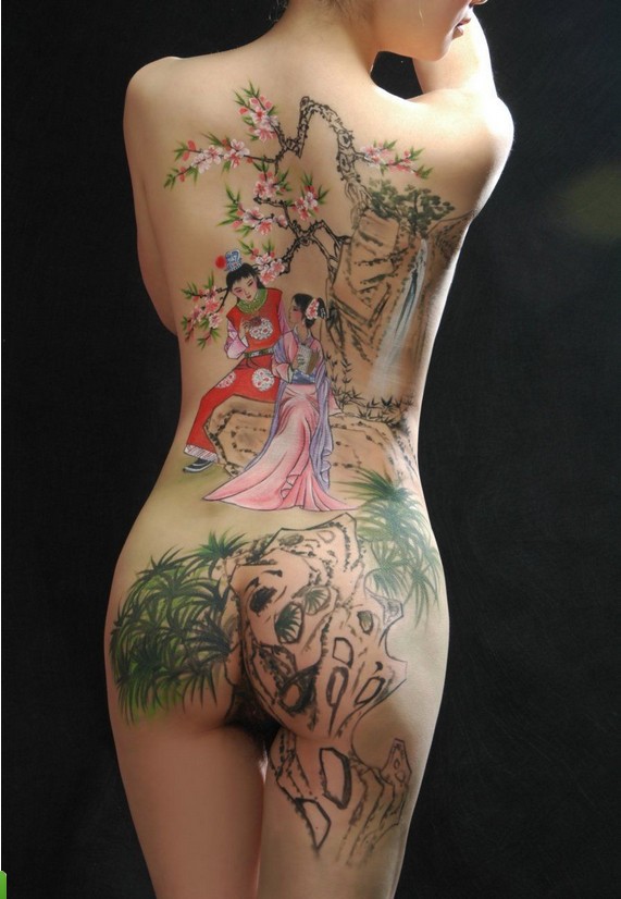 展示最美的女人人体纹身艺术图片