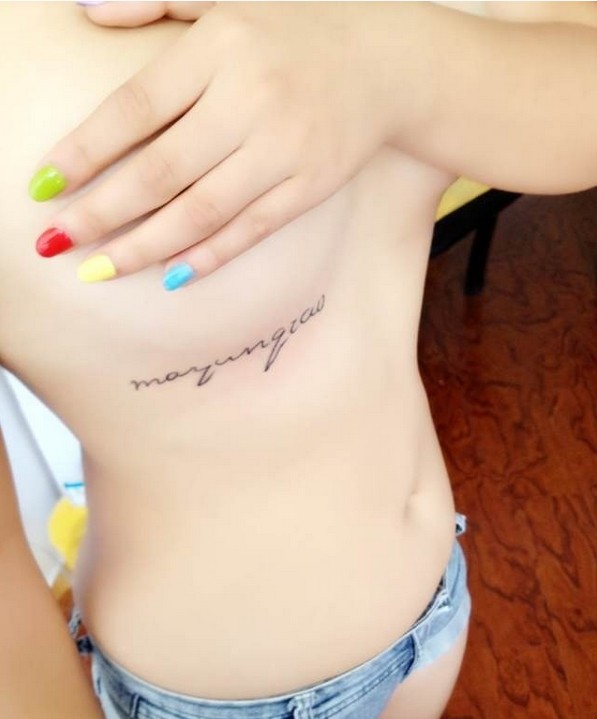 美女小清晰纹身不是一般的漂亮图片