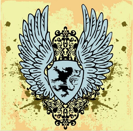 肩部唯美温馨标志纹身手稿图案图片