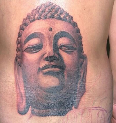 神圣的佛像纹身图案欣赏图片