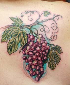 紫色的葡萄纹身图案带给你更多神秘感缩略频道推荐图