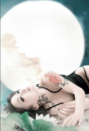 全国最漂亮性感诱人的车模唯美纹身图片