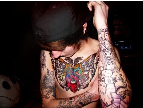 欧美非主流美女上半身个性的鱼龙混杂