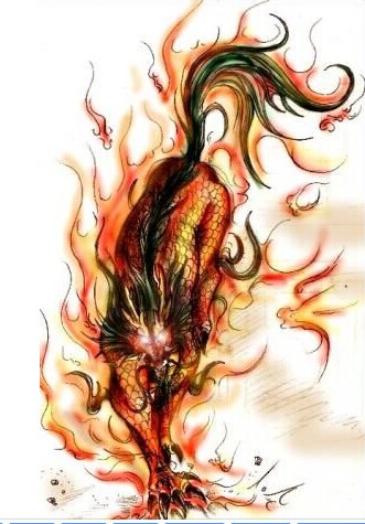 多款麒麟纹身手稿图图片