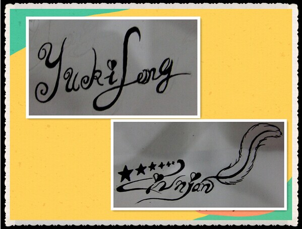 情侣英文纹身手稿图图片