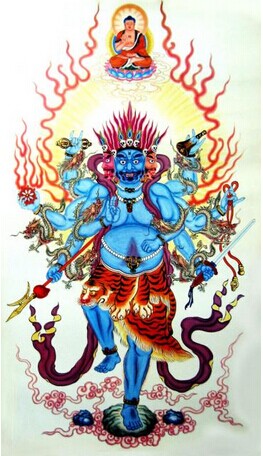 男生后背唯美佛像纹身手稿图图片